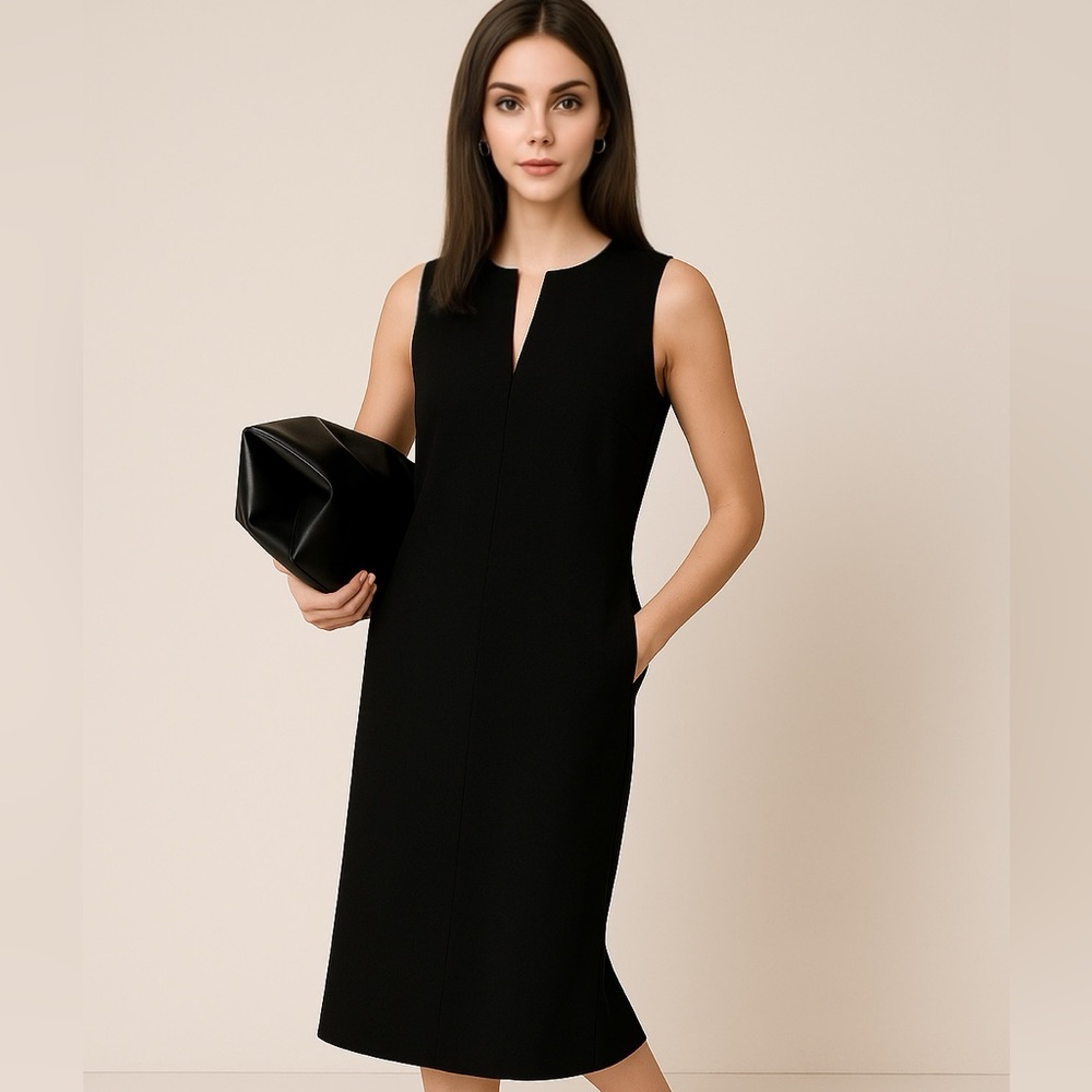 NWT! BANANA REPUBLIC EVERYWHERE PONTE COLUMN MIDI DRESS⭐️